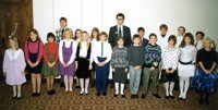Group photo of Youth Appreciation Award Recipients (1986)